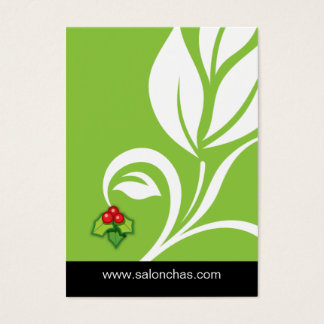 Lime green Leaf Salon Spa Tarjeta de regalo Xmas