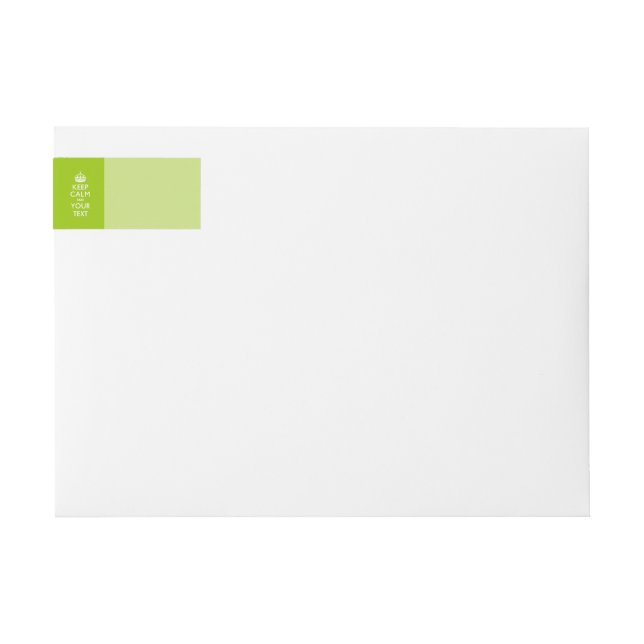 Lime Green MANTENGA LA CALMA Y Tu Texto Creativo (Anverso)