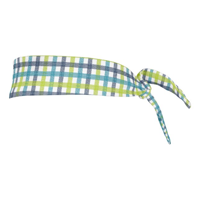 Lime Green, Naval y Turquesa Blue Plaid (Girar 90)