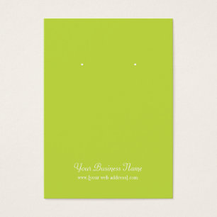 Lime Green Plain Simple Personalizado Tarjeta de c