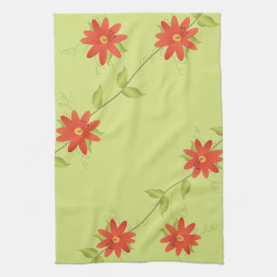 Lime Naranja de toalla de mano