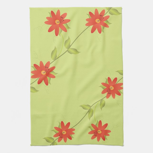 Lime Naranja de toalla de mano (Vertical)