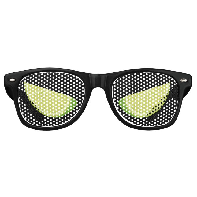 Lime Slice Retro Gafas de Sol (Anverso)