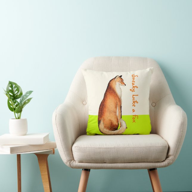 Lime Sneaky como una almohada Fox (Silla)