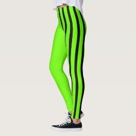 Lime y Black Jester Leggings