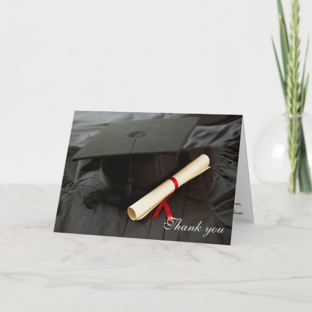 Límite de graduación y tarjeta de felicitación de  (Anverso)