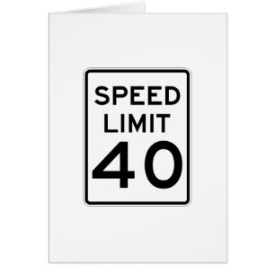Límite de velocidad Rótulo de 40 MPH