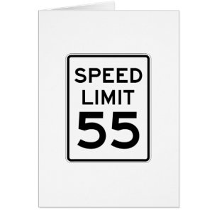 Límite de velocidad Rótulo de 55 MPH