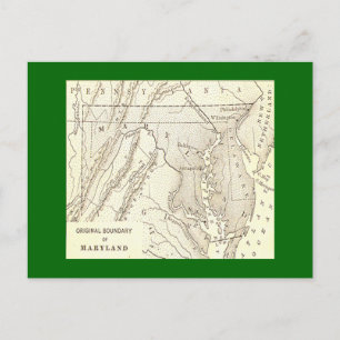 Límites originales de la postal de Maryland