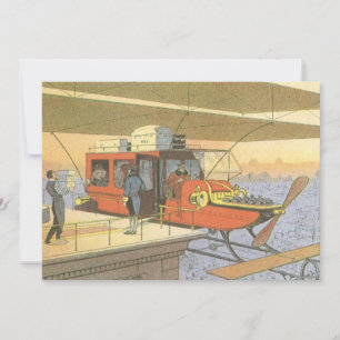 Limo Helicóptero Avión Ciencia Ficción Vintage