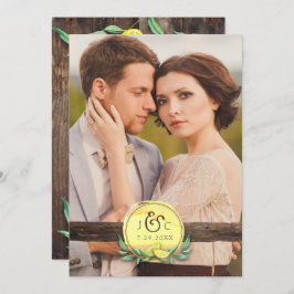 Limón de madera rústico de la INVITACIÓN el | de