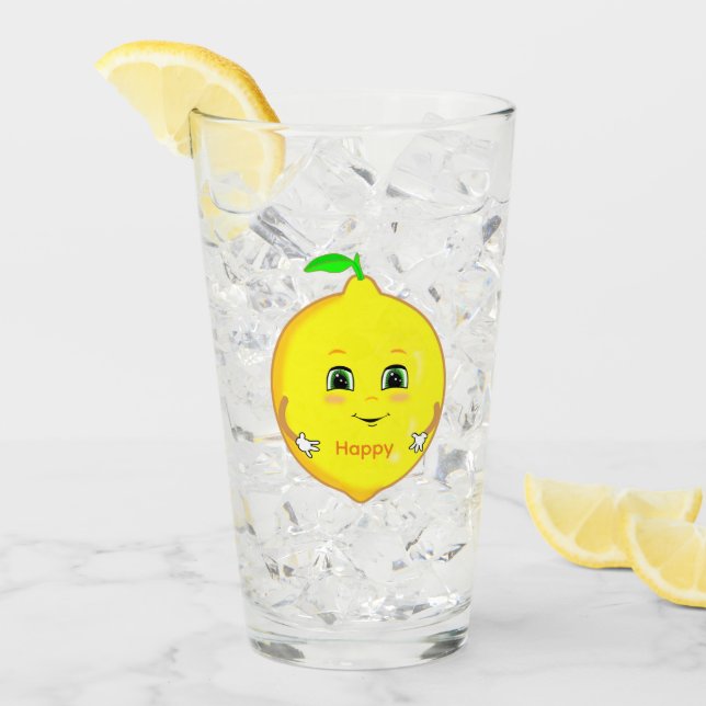 Limon Feliz Personalizado & Estrella (Anverso (hielo))