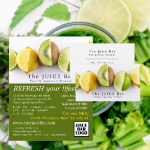 Limón, Lime y Kiwi, Publicidad de barra de jugo