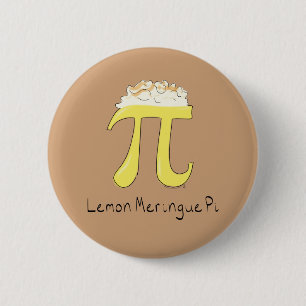 Limon Tarta Pi Día Pi Cute Botón Pin