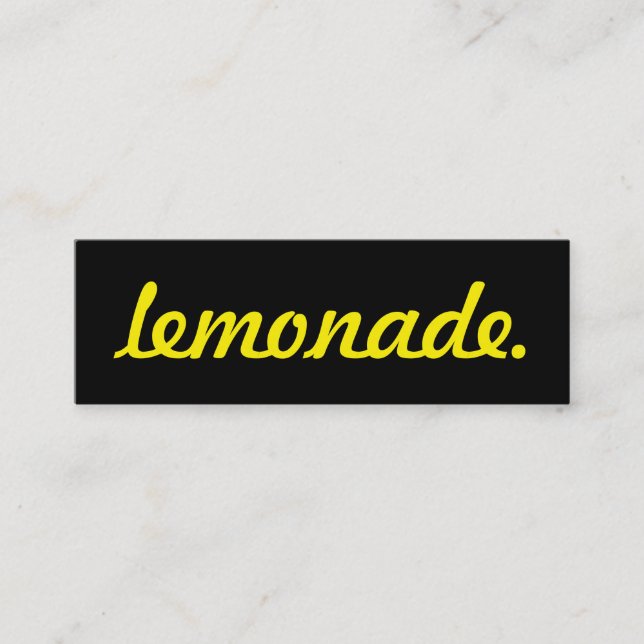 limonada. tarjeta de sacador de la lealtad (Anverso)
