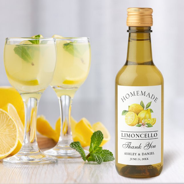Limoncello acuarela Gracias Mini Fragmentos De Bot (Customize to change text size, color or text style.)