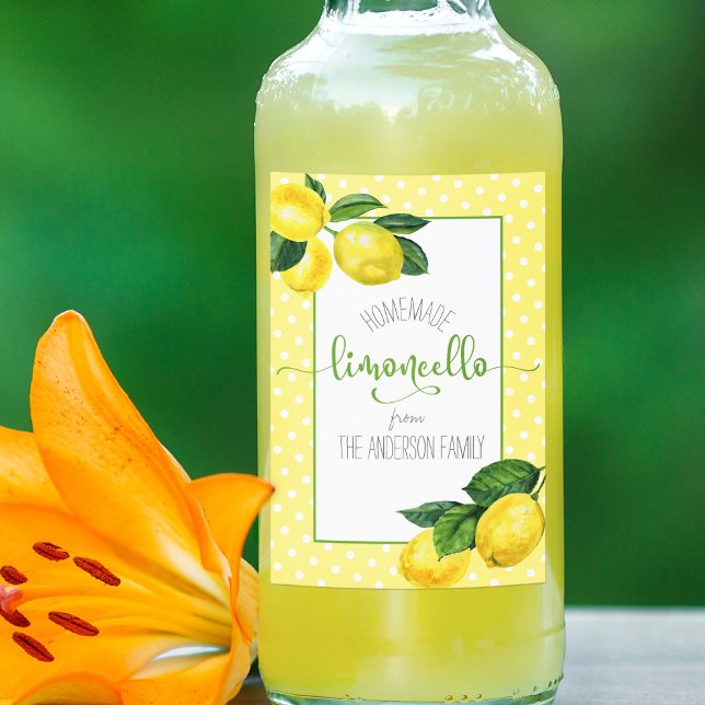 Limoncello acuarela limón personalizado nombre gui (Subido por el creador)