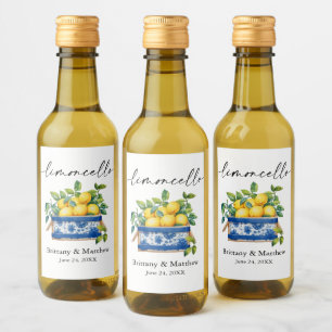 Limoncello Calligraphy Watercolor Lemons Box Mini