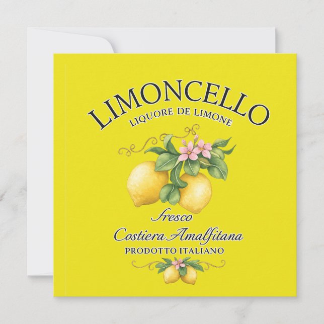 Limoncello Italia Costa de Amalfi (Anverso)