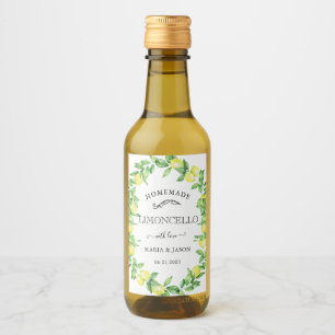 Limoncello Monograma Favor Mini Frasco