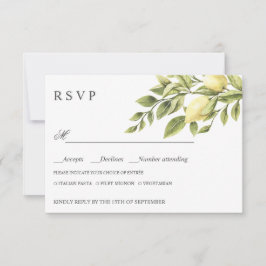 Limones | ELECCIÓN DE COMIDA DE BODA AMARILLA RSVP