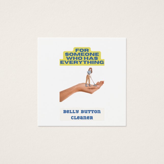 limpiador de botones de Belly, regalo de chiste, r (Anverso)