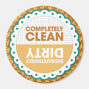 Limpiar el imán de lavavajillas sucio