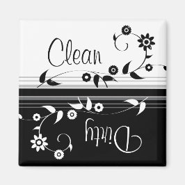 Limpiar el imán de lavavajillas sucio