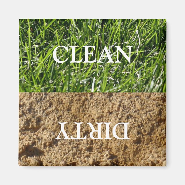 Limpiar el imán de lavavajillas sucio (Frente)