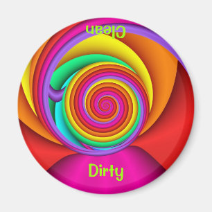 Limpiar el imán de lavavajillas sucio