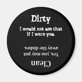 Limpiar o sucio el imán del lavavajillas inteligen