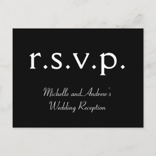 Limpiar "r.s.v.p." Postal