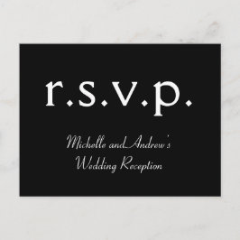 Limpiar "r.s.v.p." Postal