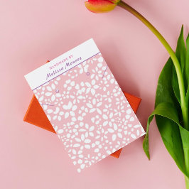 Limpiar tarjeta de visualización simple de collar 