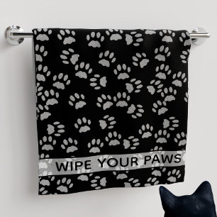 Limpiar tus patas Papel negro para gato Imprime to