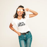 Limpias la camiseta de las mujeres<br><div class="desc">Empoderarse a sí mismo y a otros con esta luna y estrellas,  ¡usted brilla! Colección coincidente disponible!</div>