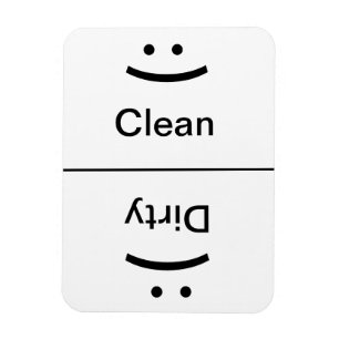 Limpie el imán sucio (sonrisa/el ceño fruncido)