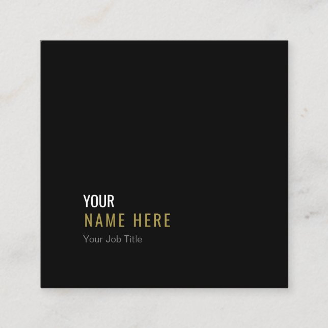 Limpie la tarjeta de visita moderna minimalista de (Anverso)