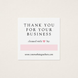 Limpieza Con Amor Corazón Rosa Gracias Negocios
