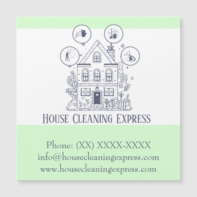 Limpieza de casa Servicios de casa Encantador coch (Anverso)