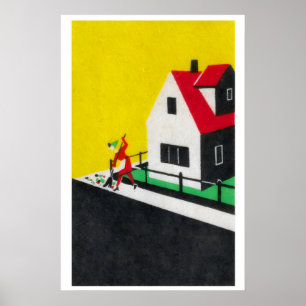 Limpieza de la calle - Impresión de caja de cerill