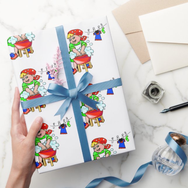 Limpieza de papel de envolvimiento brillante servi (Regalar)