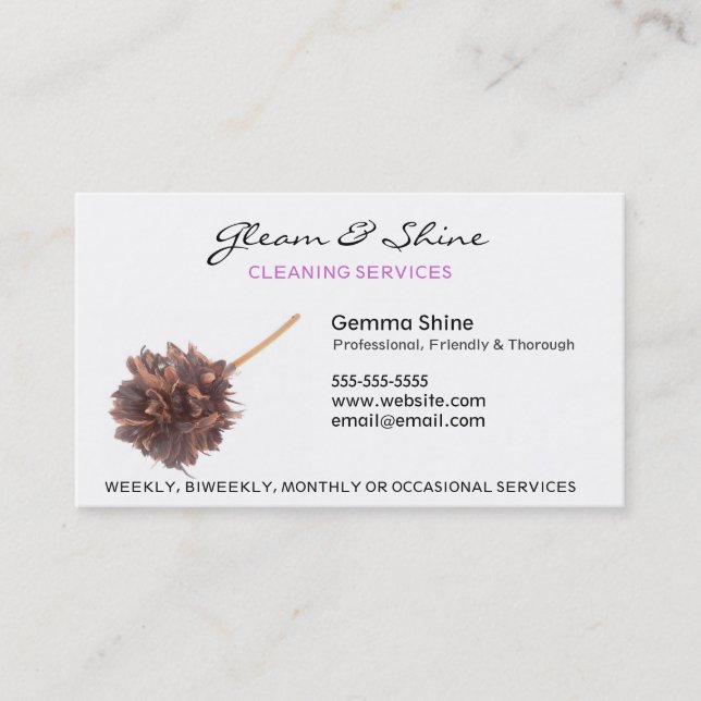 Limpieza de tarjetas de visita (Anverso)