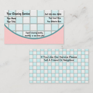 Limpieza de tarjetas de visita