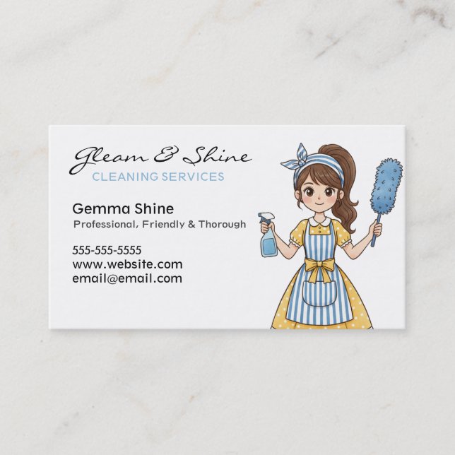 Limpieza de tarjetas de visita - Limpiador de Pers (Anverso)