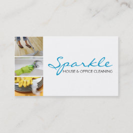 Limpieza doméstica, tarjeta de presentación para l