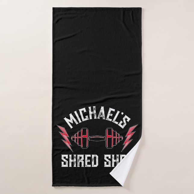 Limpieza personalizada de levantamiento de peso de (Toalla de baño)