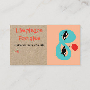 limpiezas faciales, tarjeta de visita