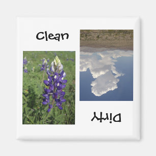 Limpio o sucio - Imán del lavavajillas