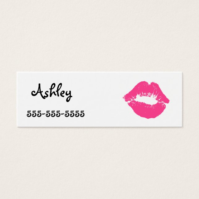 Limpstick Llame a mi tarjeta (Frente)